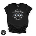 White Full Moon Ritual Tee | Celestial Graphic T-Shirt