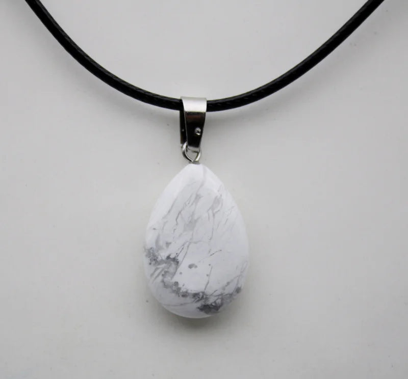 Crystal Teardrop Pendant Necklace | necklace | Wiccan Center