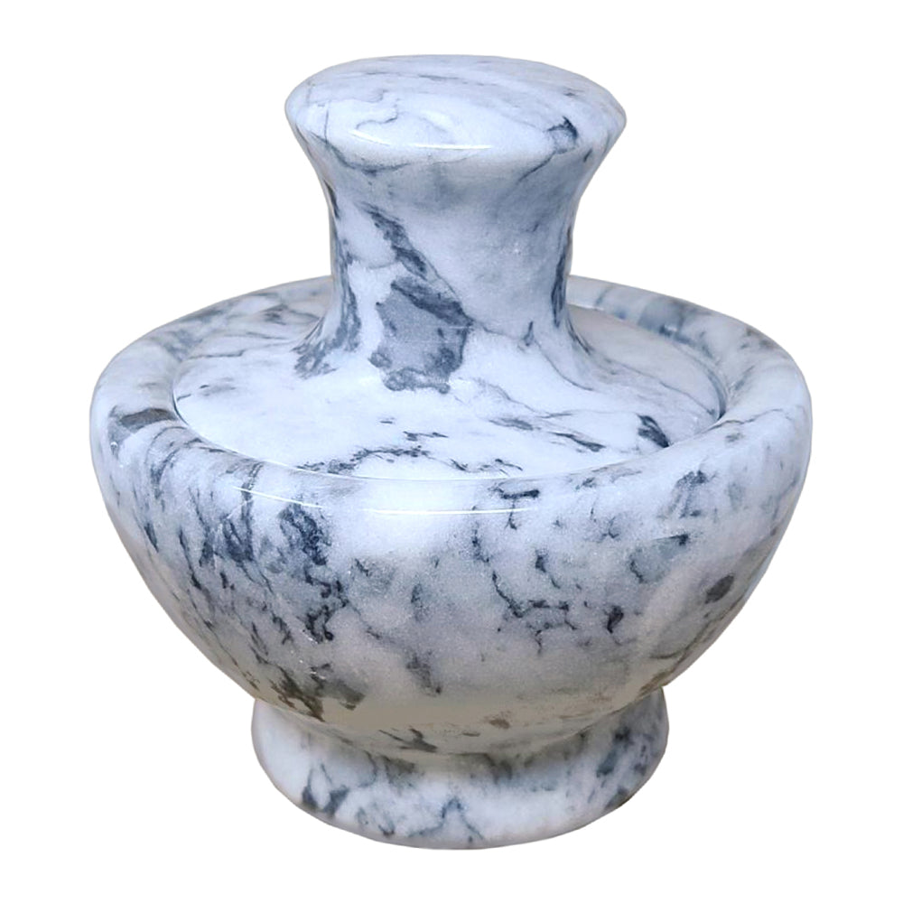 White Marble Mortar & Pestle 3.75" | Mortar & Pestle | Wiccan Center