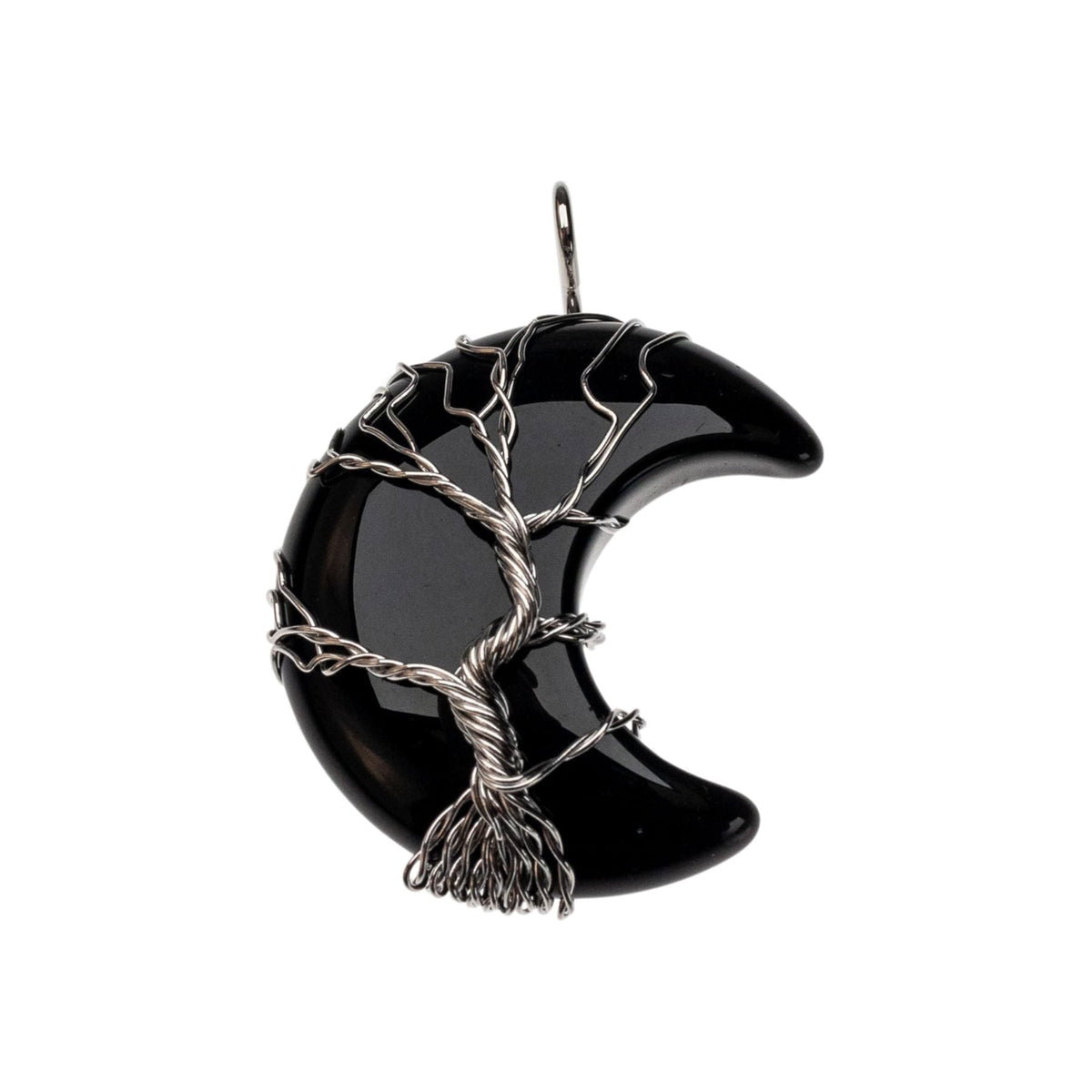 Wire Wrapped Moon Pendant | | Wiccan Center