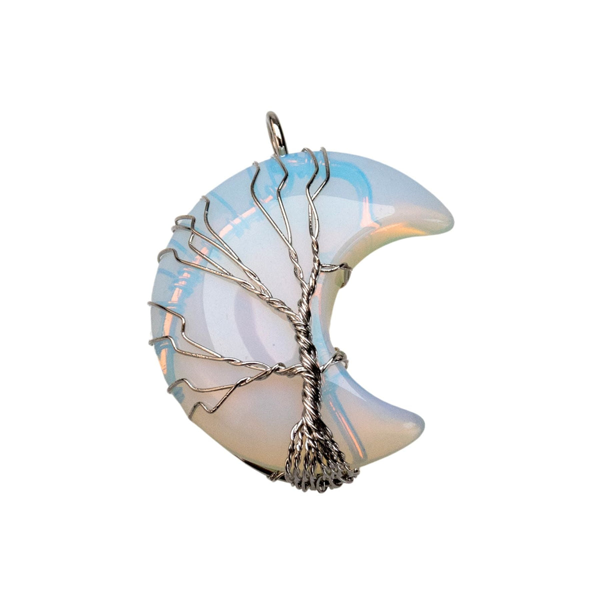 Wire Wrapped Moon Pendant | | Wiccan Center