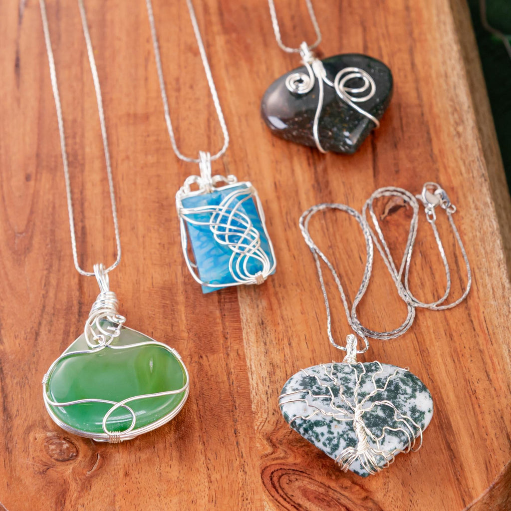 Wire Wrapped Crystal Necklace | | Wiccan Center