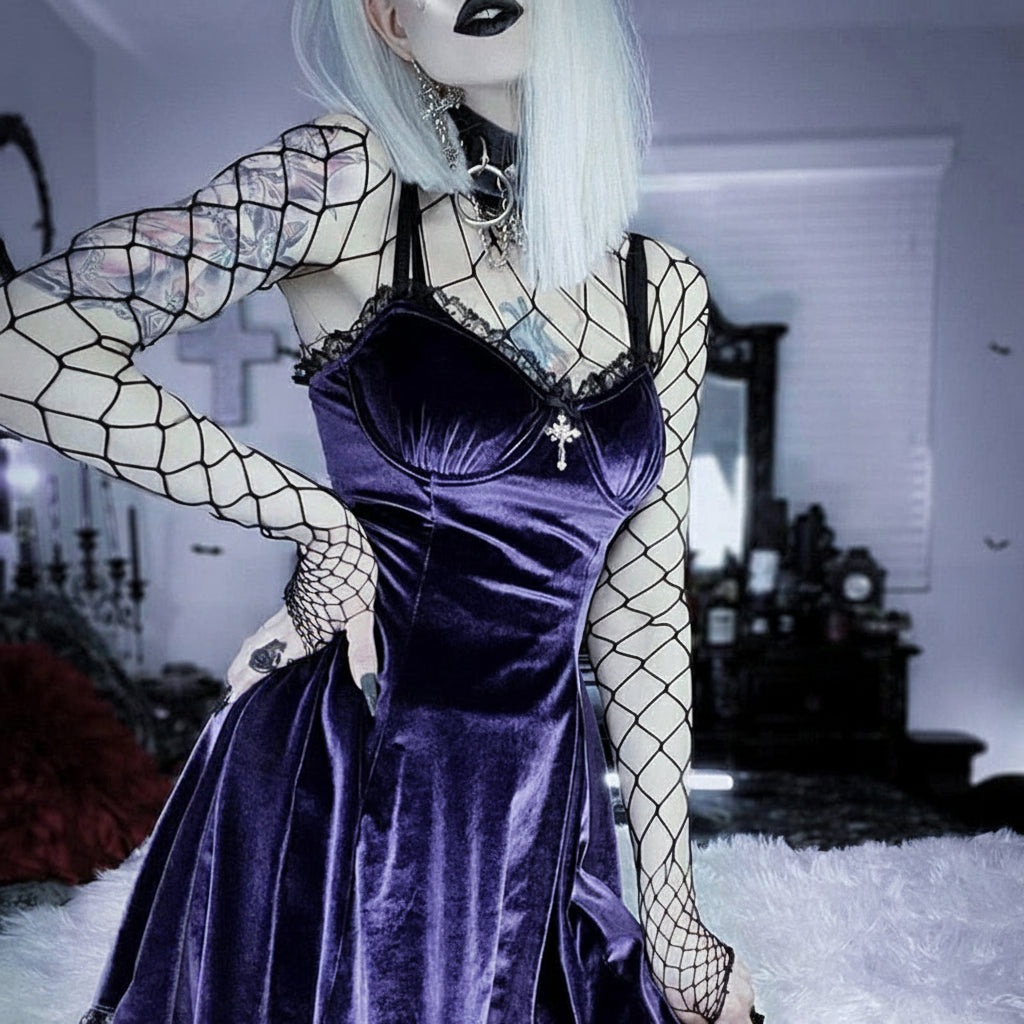 Velvet Lace Dress | dress | Wiccan Center