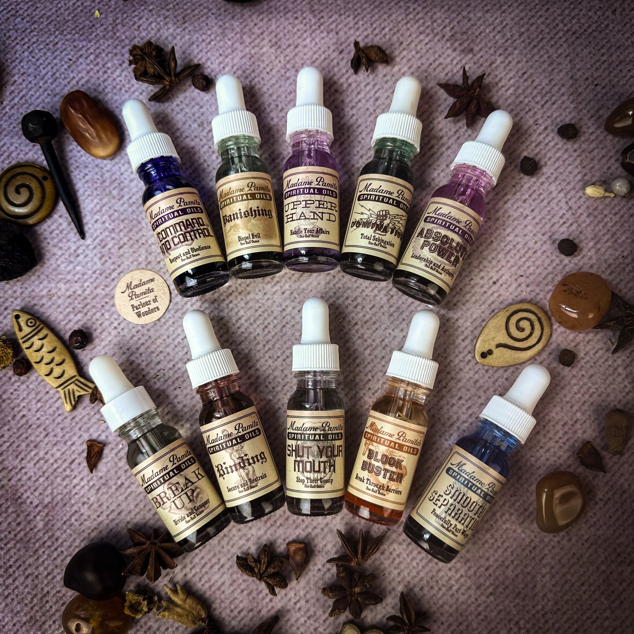 Spiritual Oil Variety Pack: Control Magic | | Wiccan Center