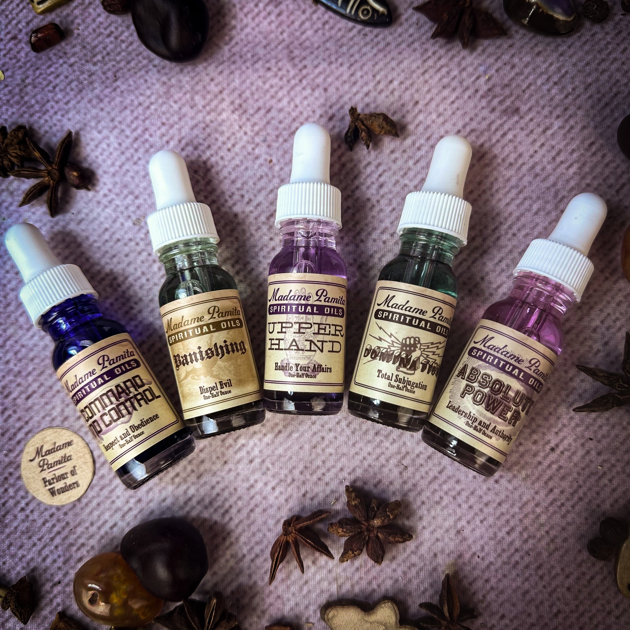Spiritual Oil Variety Pack: Control Magic | | Wiccan Center