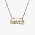 Witchy Nameplate Cuban Necklace