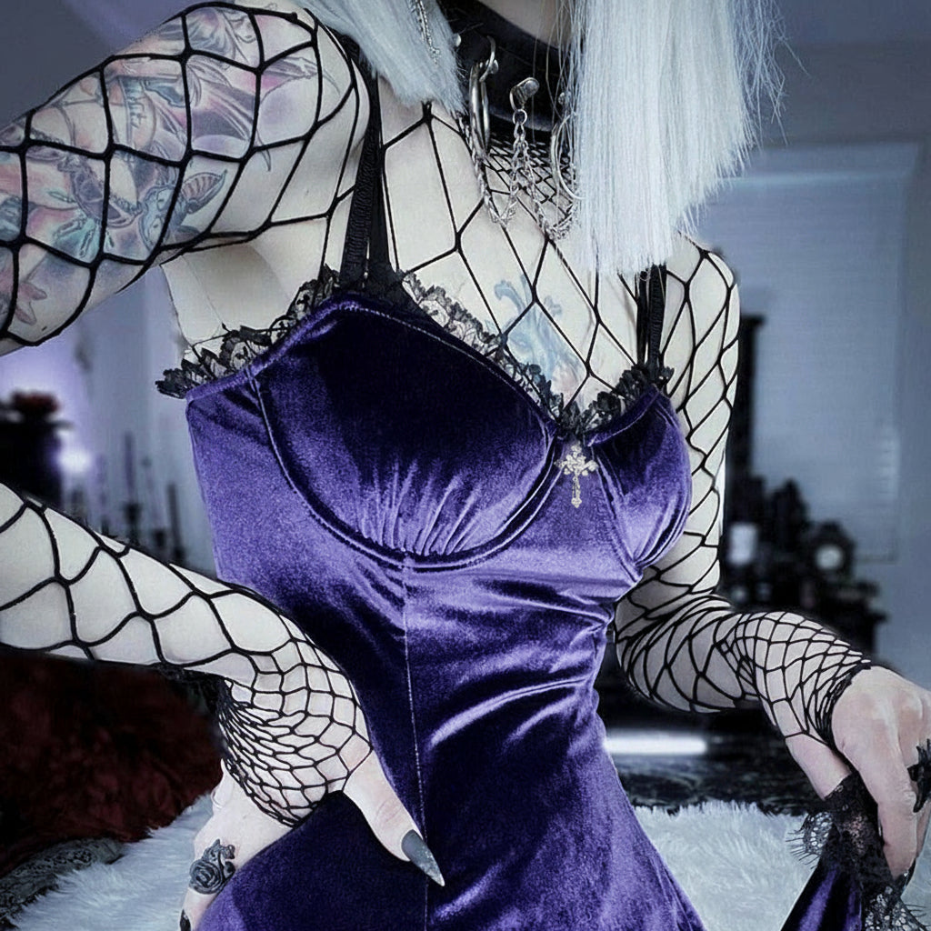 Velvet Lace Dress