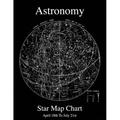 Astronomy Star Map Chart April 18th To July 21st - Paperback | Books | Wiccan Center