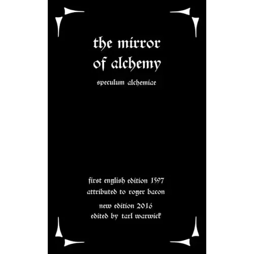 The Mirror of Alchemy: Speculum Alchimae - Paperback | Books | Wiccan Center