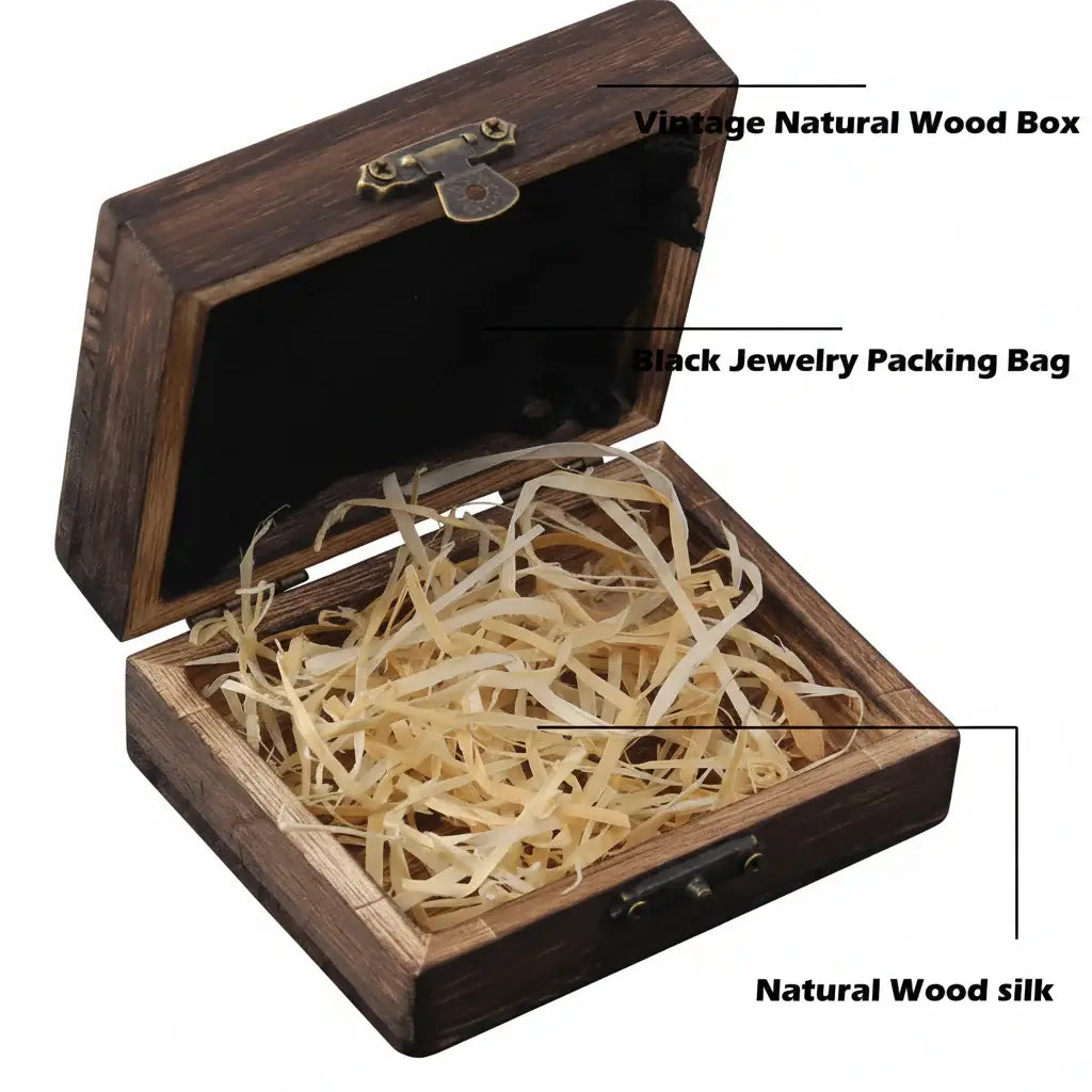 Wolf Head Viking Stainless Steel Pendant Necklace for Men – Norse Rune Amulet with Gift Box