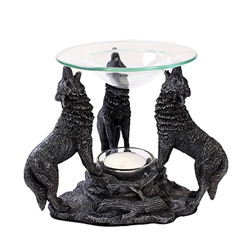 Wolves Oil Burner | Oil Burner | Wiccan Center