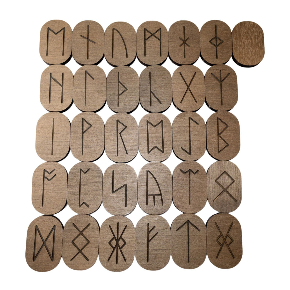 Wood Rune Tiles