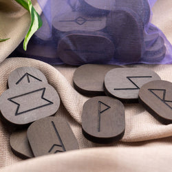 Wood Rune Tiles | | Wiccan Center