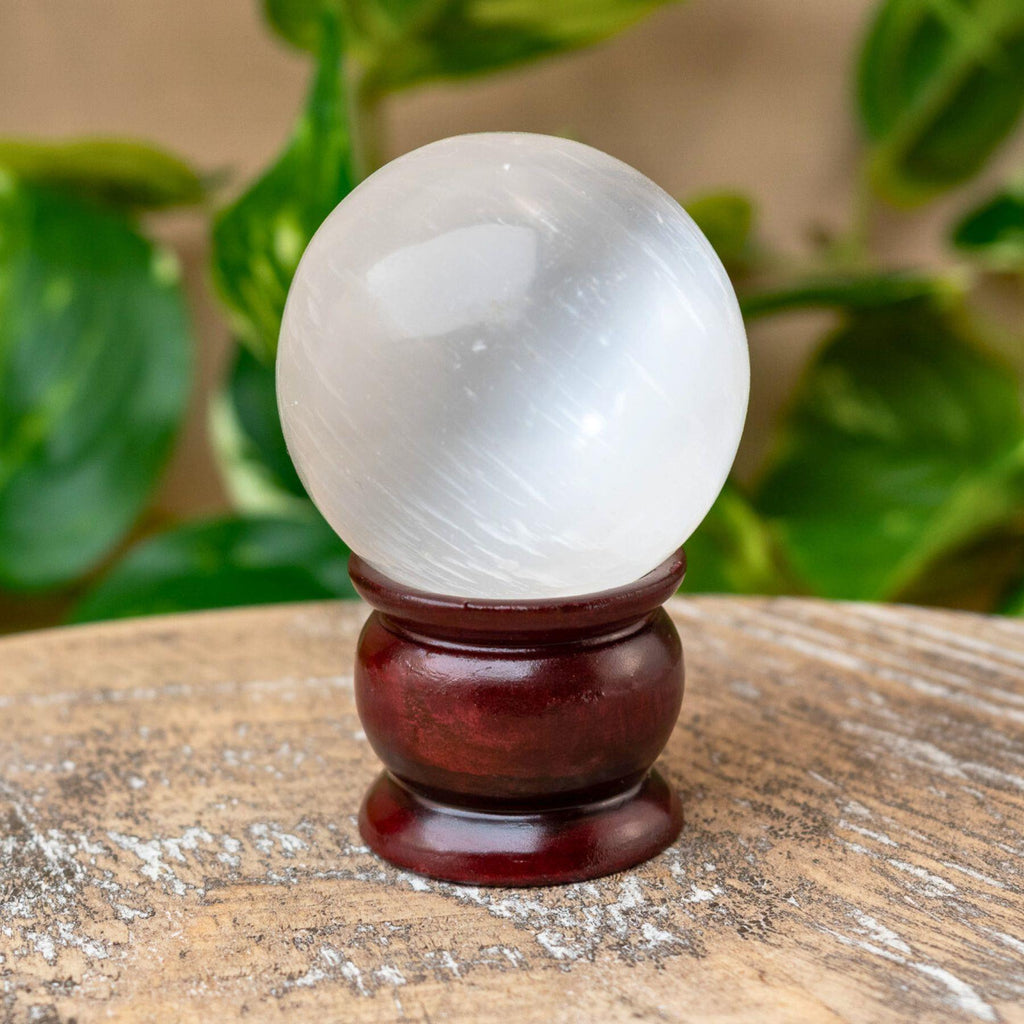 Wood Sphere Holder | | Wiccan Center