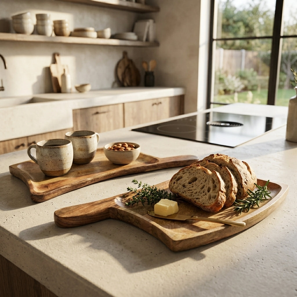 Axe Shape Mango Wood Platter