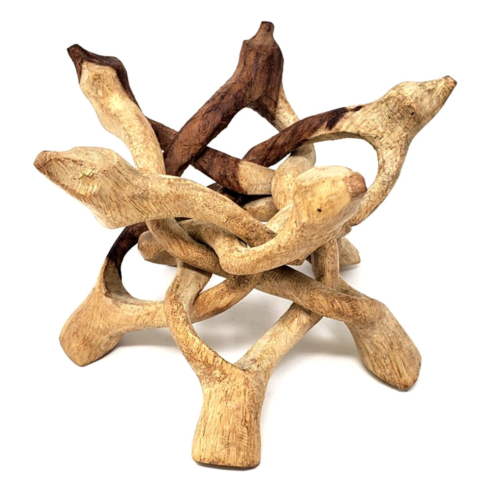 Wooden Cobra Tripod Stand 6" (5 Legs) | Wooden Cobra Stand | Wiccan Center