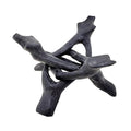 Black Wooden Cobra Tripod Stand 4" | Wooden Cobra Stand | Wiccan Center
