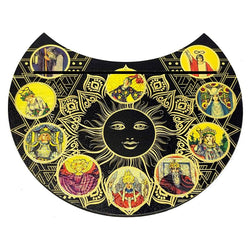 Wooden Crescent Tarot Card Holder 5" | Tarot Card Holder | Wiccan Center