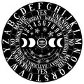 Wooden Pendulum Board - Moon Phases | Pendulum | Wiccan Center
