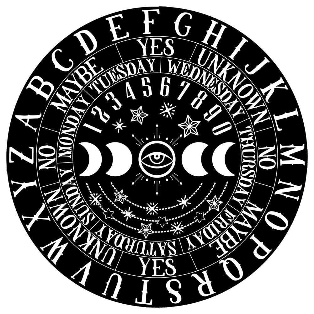 Wooden Pendulum Board - Moon Phases | Pendulum | Wiccan Center