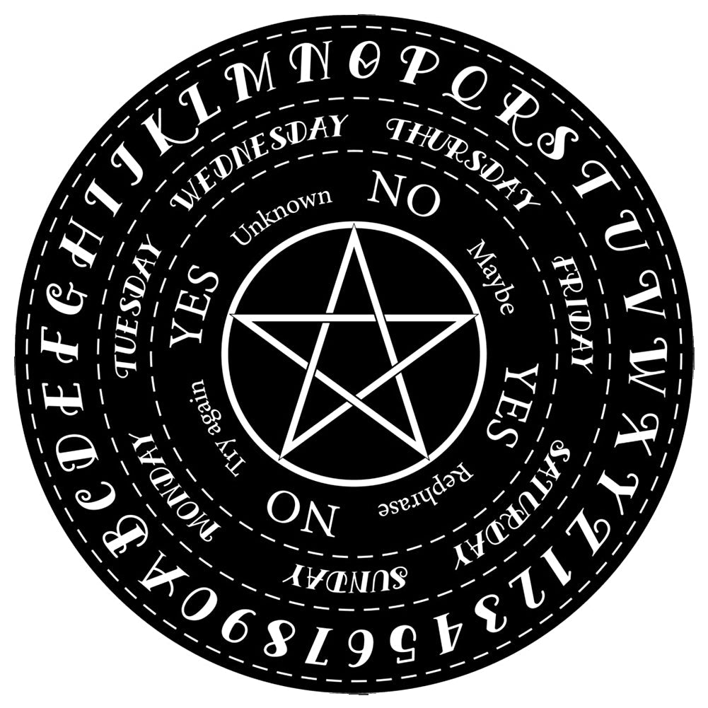 Wooden Pendulum Board - Pentacle | Pendulum | Wiccan Center