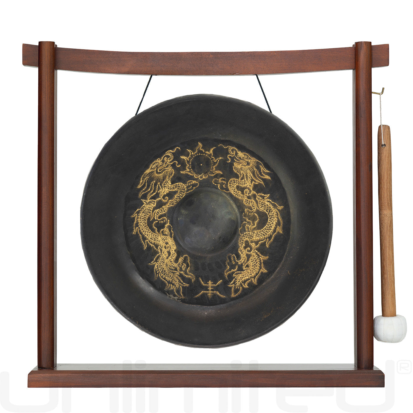 9" to 16" Vietnamese Dragon Gongs on Stands