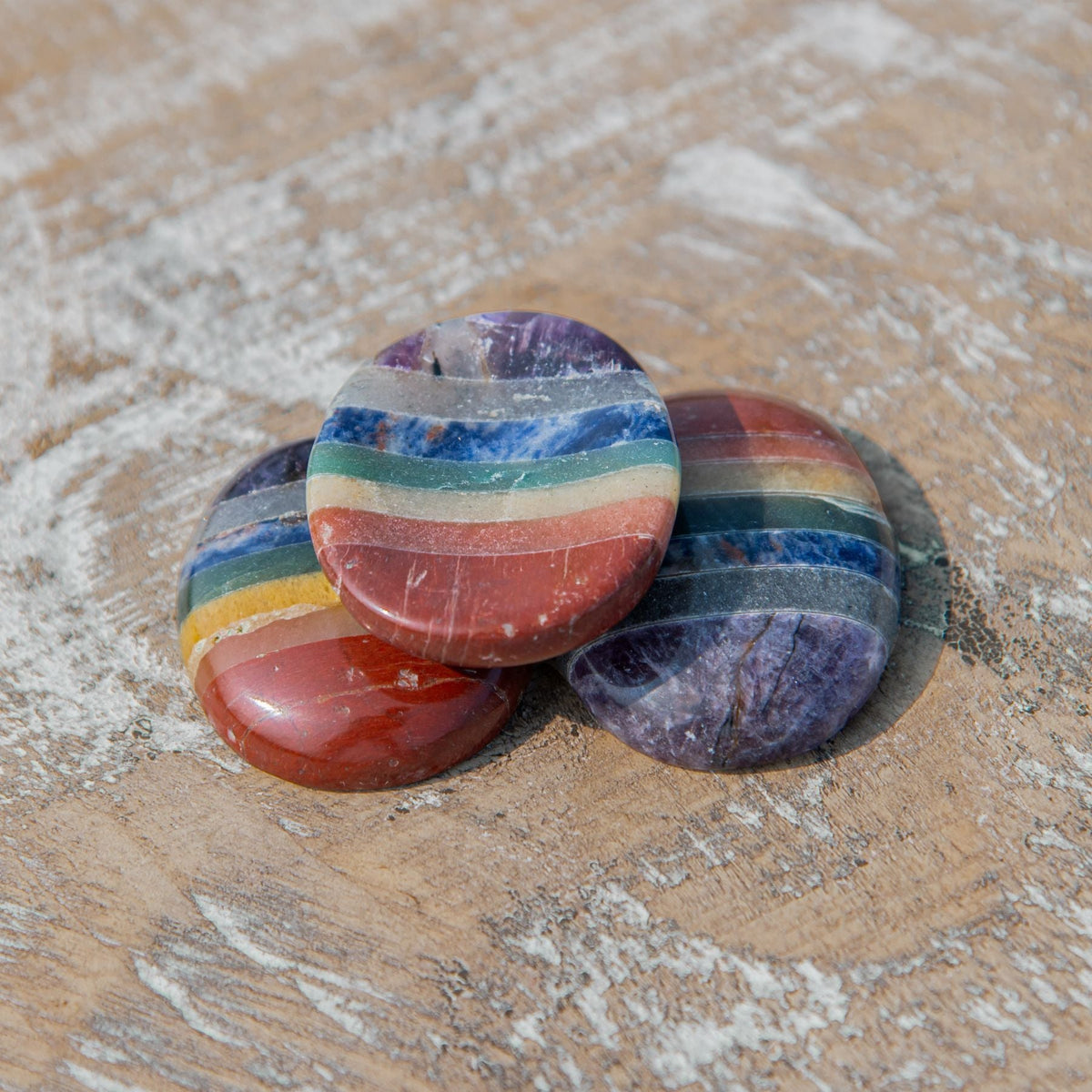 7 Chakra Worry Stone | | Wiccan Center