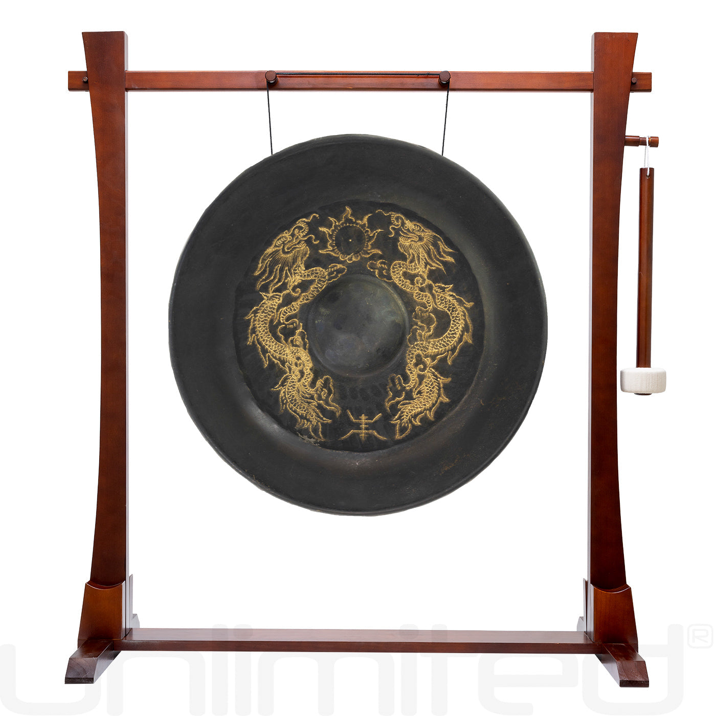 20" to 36" Vietnamese Dragon Gongs on Stands | Gong & Stand Combo | Wiccan Center