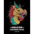 Dragon Coloring Book: Dragon Colouring Book for All Ages, Adults, Men, Women, Teens, Mythical Fantasy Designs, Stress Relieving Pages for Dragon Lover - Paperback | Books | Wiccan Center