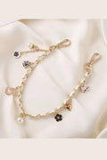 Luxury Pearl & Leather Chain Strap – Designer-Inspired Bag Charm ✨👜 | Accessories | Wiccan Center