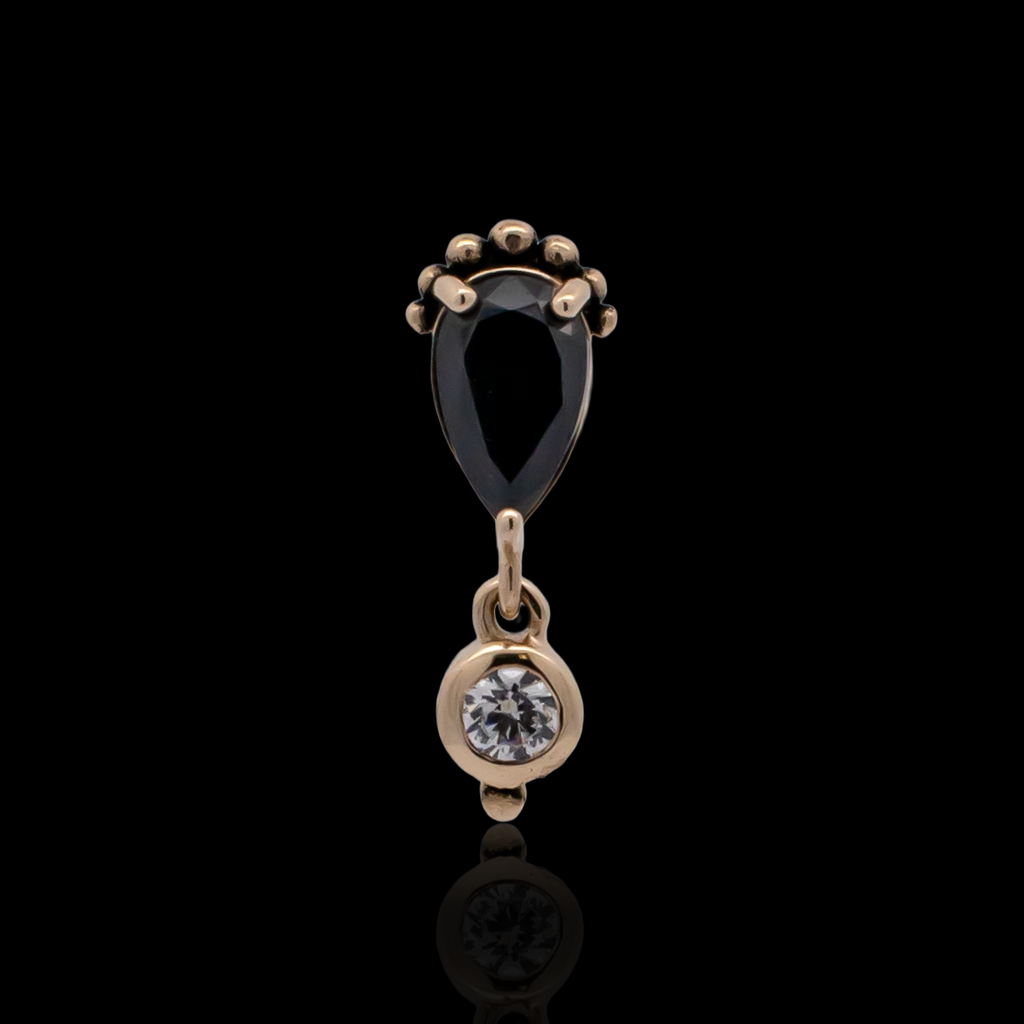 Verona - 14kt Gold Threadless End | Body Jewelry | Wiccan Center