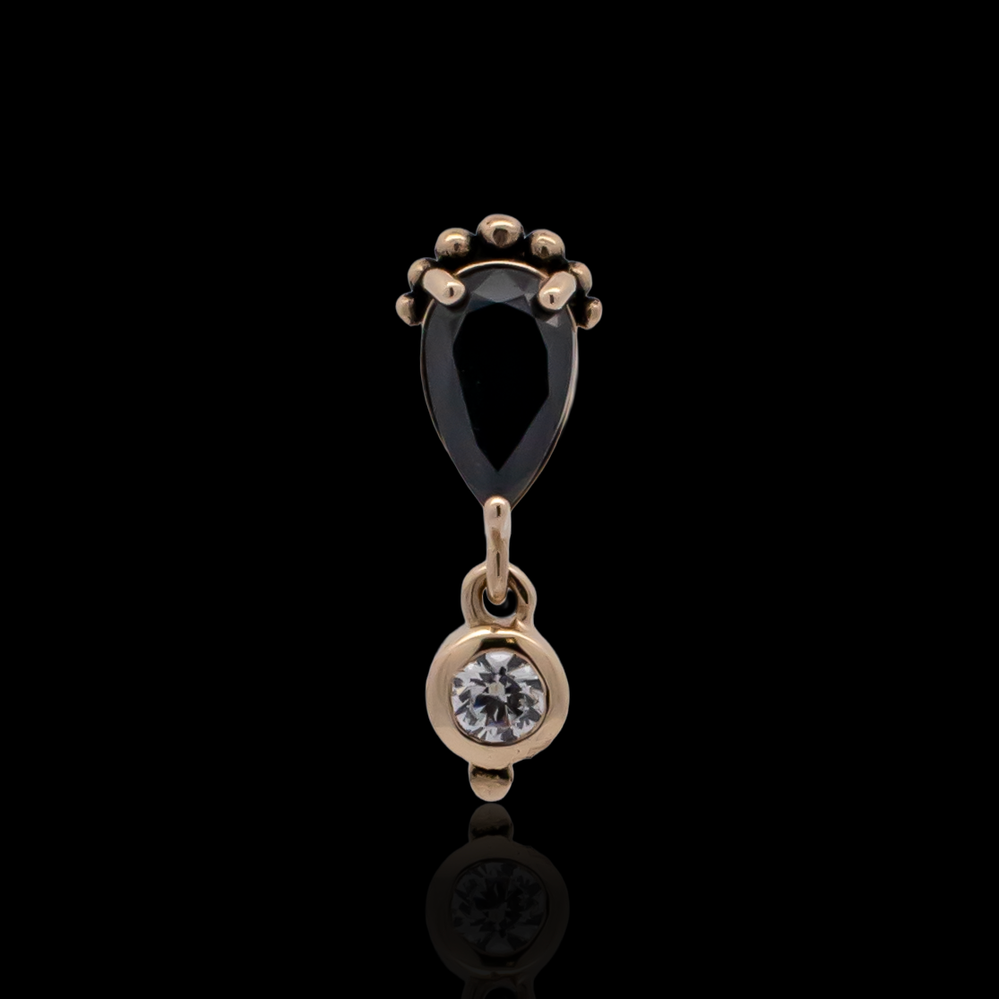 Verona - 14kt Gold Threadless End | Body Jewelry | Wiccan Center