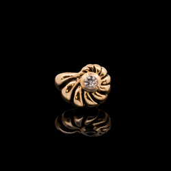 Riviera - 18kt Gold Threadless End | Body Jewelry | Wiccan Center