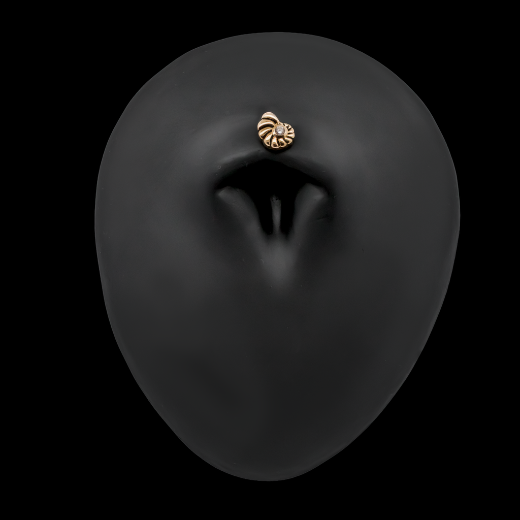 Riviera - 18kt Gold Threadless End | Body Jewelry | Wiccan Center