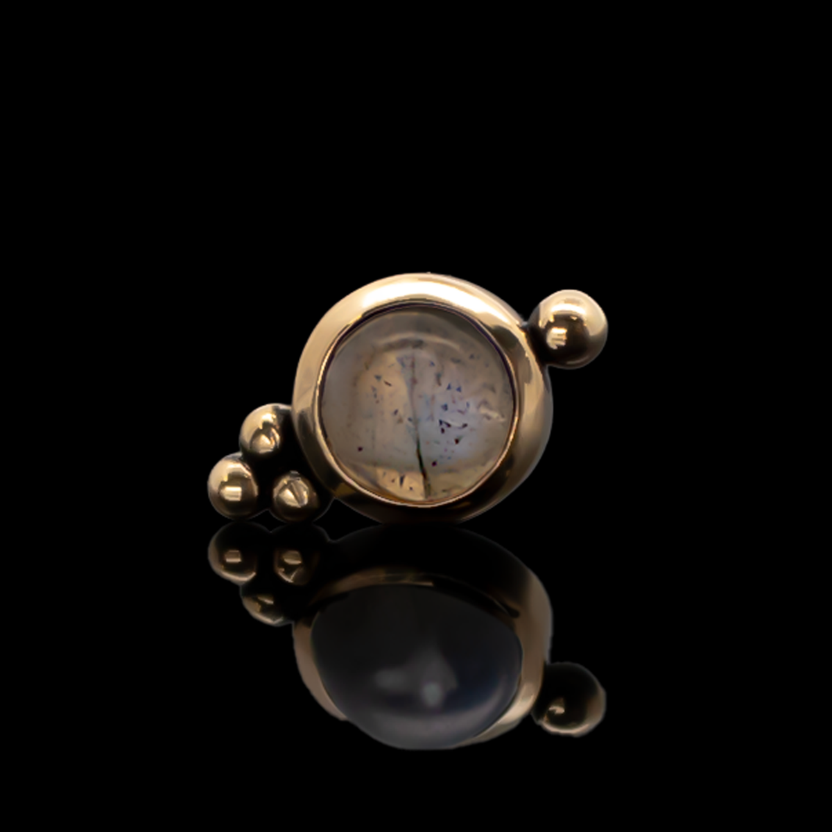Lydia - 18kt Gold Threadless End | Body Jewelry | Wiccan Center