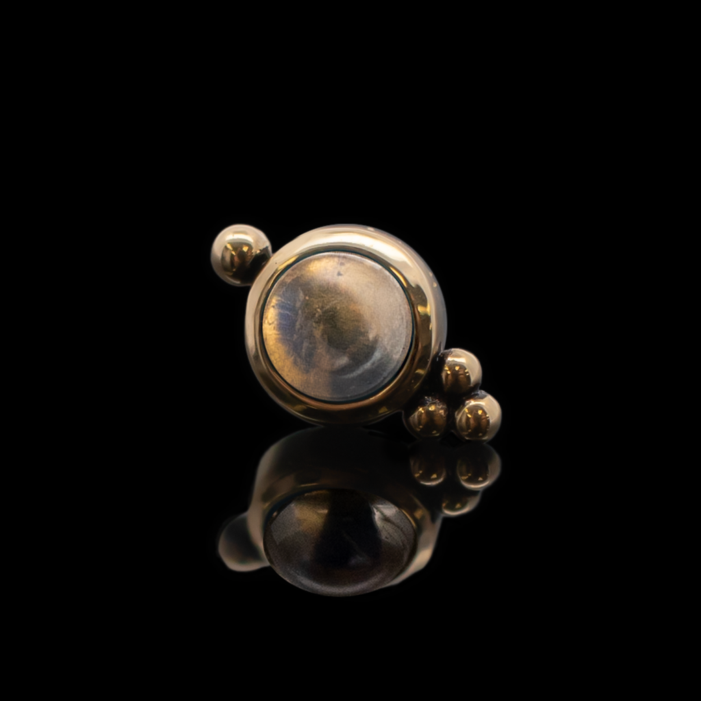 Lydia - 18kt Gold Threadless End | Body Jewelry | Wiccan Center