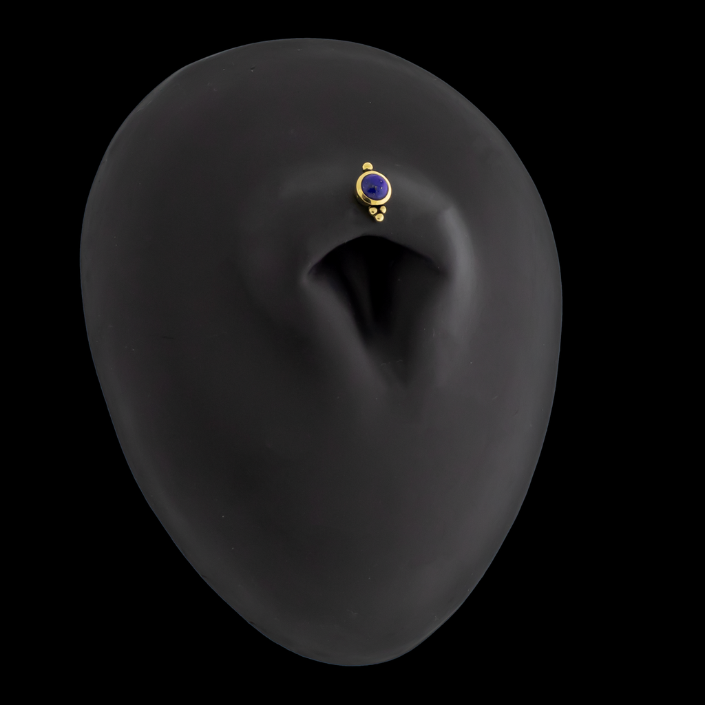 Lydia - 18kt Gold Threadless End | Body Jewelry | Wiccan Center