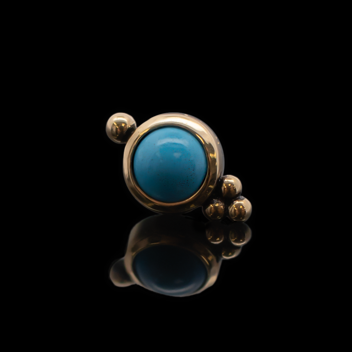 Lydia - 18kt Gold Threadless End | Body Jewelry | Wiccan Center