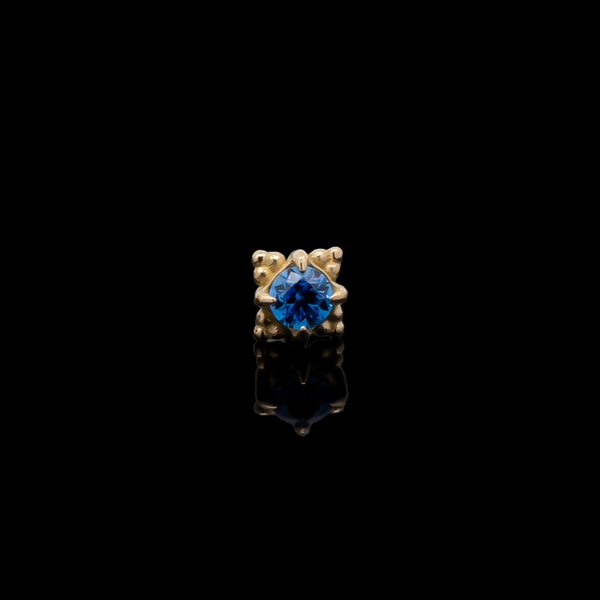 Wren - 18kt Gold Threadless End | Body Jewelry | Wiccan Center