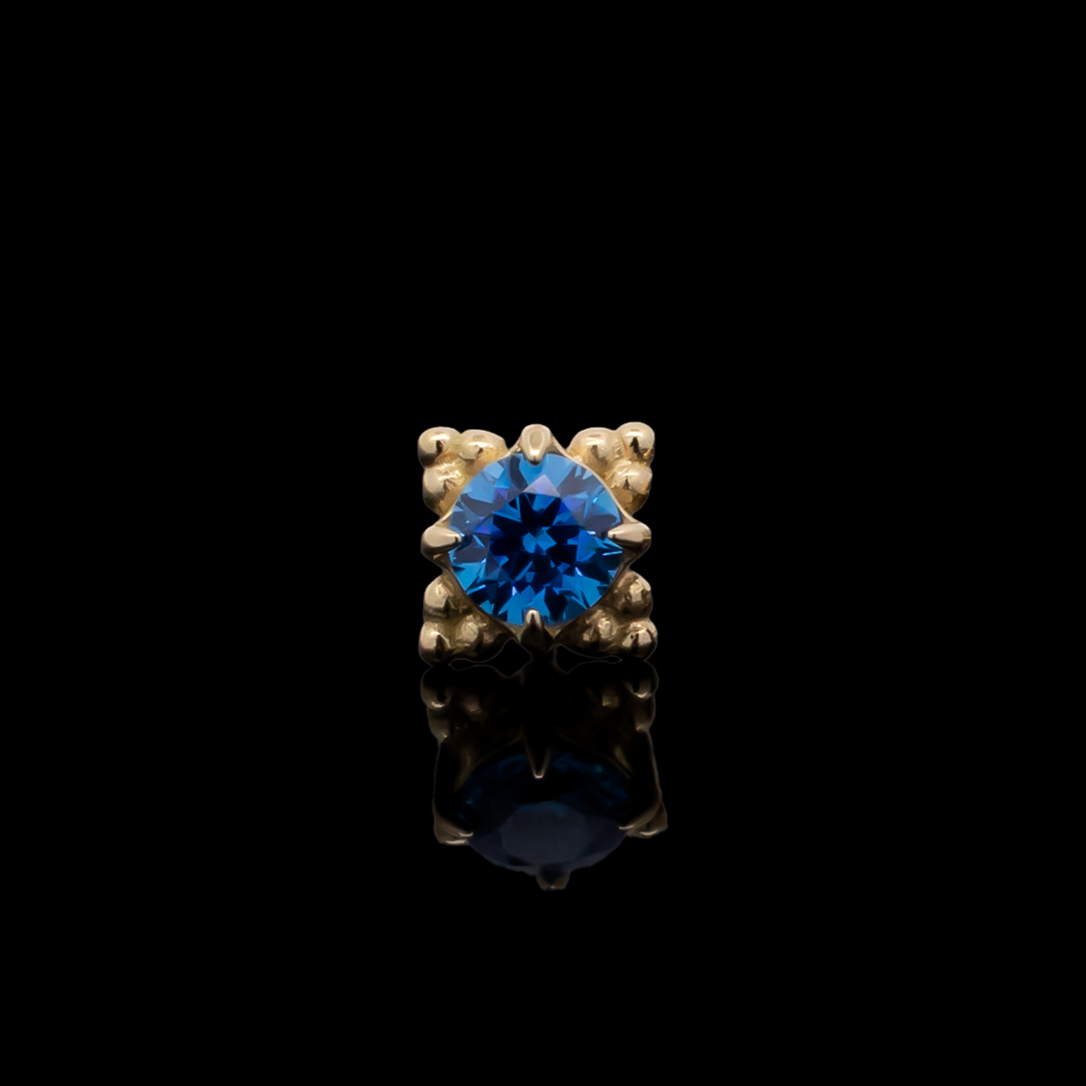 Wren - 18kt Gold Threadless End | Body Jewelry | Wiccan Center