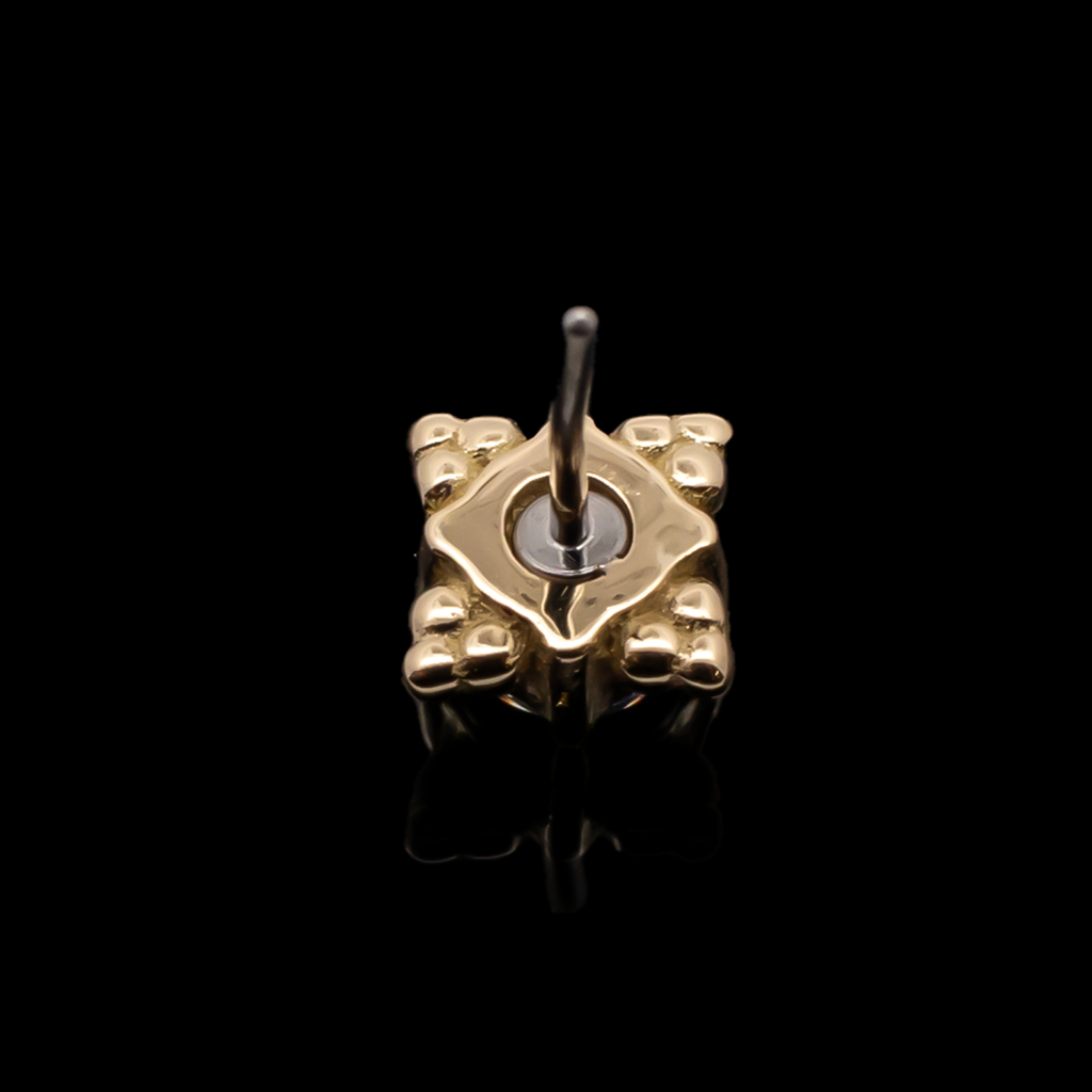 Wren - 18kt Gold Threadless End | Body Jewelry | Wiccan Center
