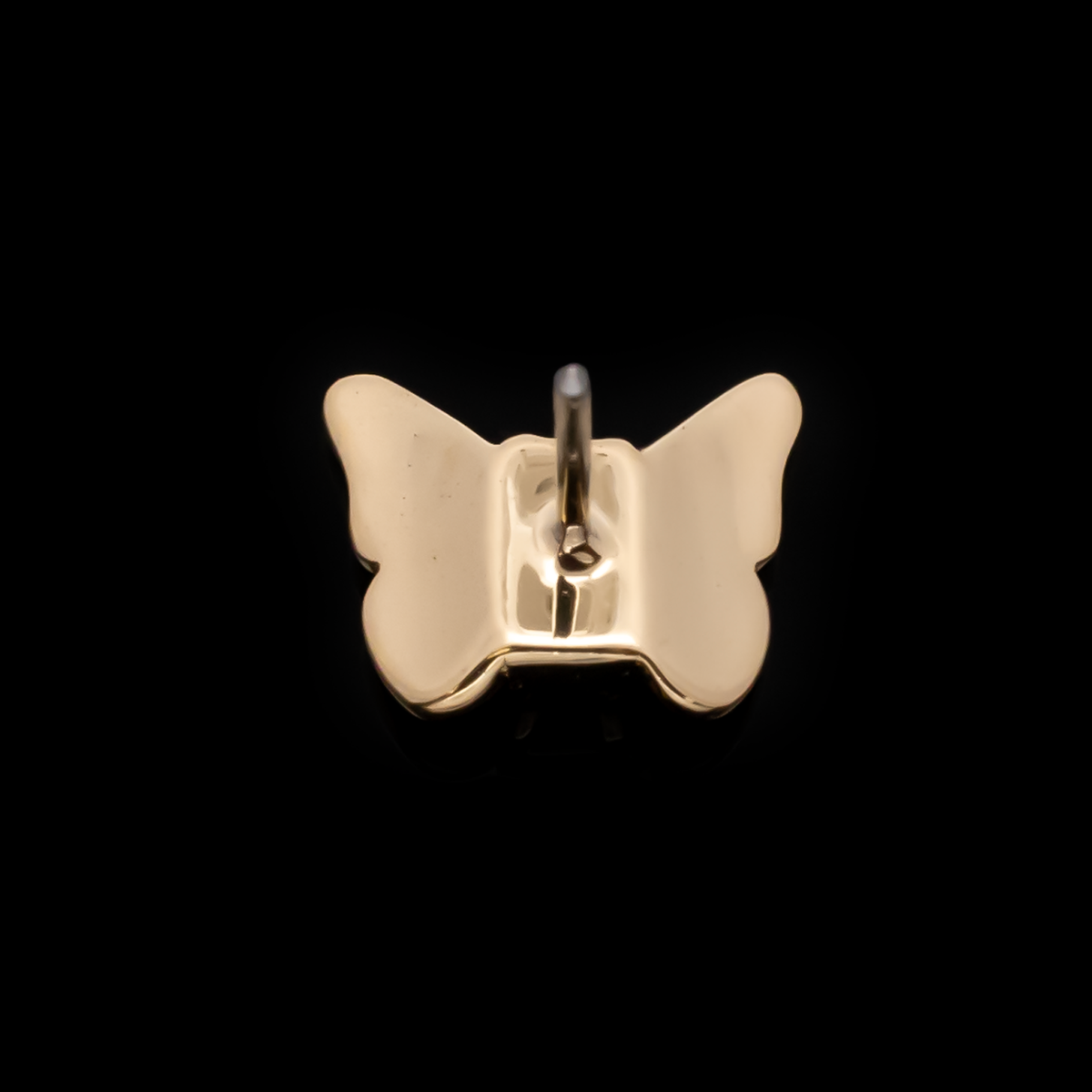 Mariposa - 18kt Gold Threadless End | Body Jewelry | Wiccan Center