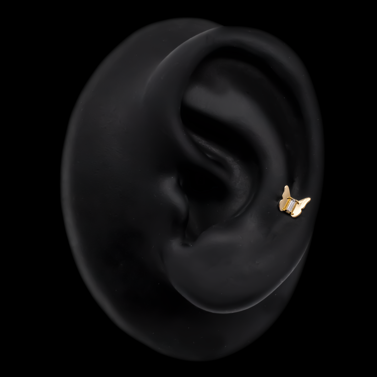 Mariposa - 18kt Gold Threadless End | Body Jewelry | Wiccan Center