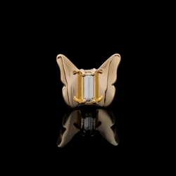 Mariposa - 18kt Gold Threadless End | Body Jewelry | Wiccan Center