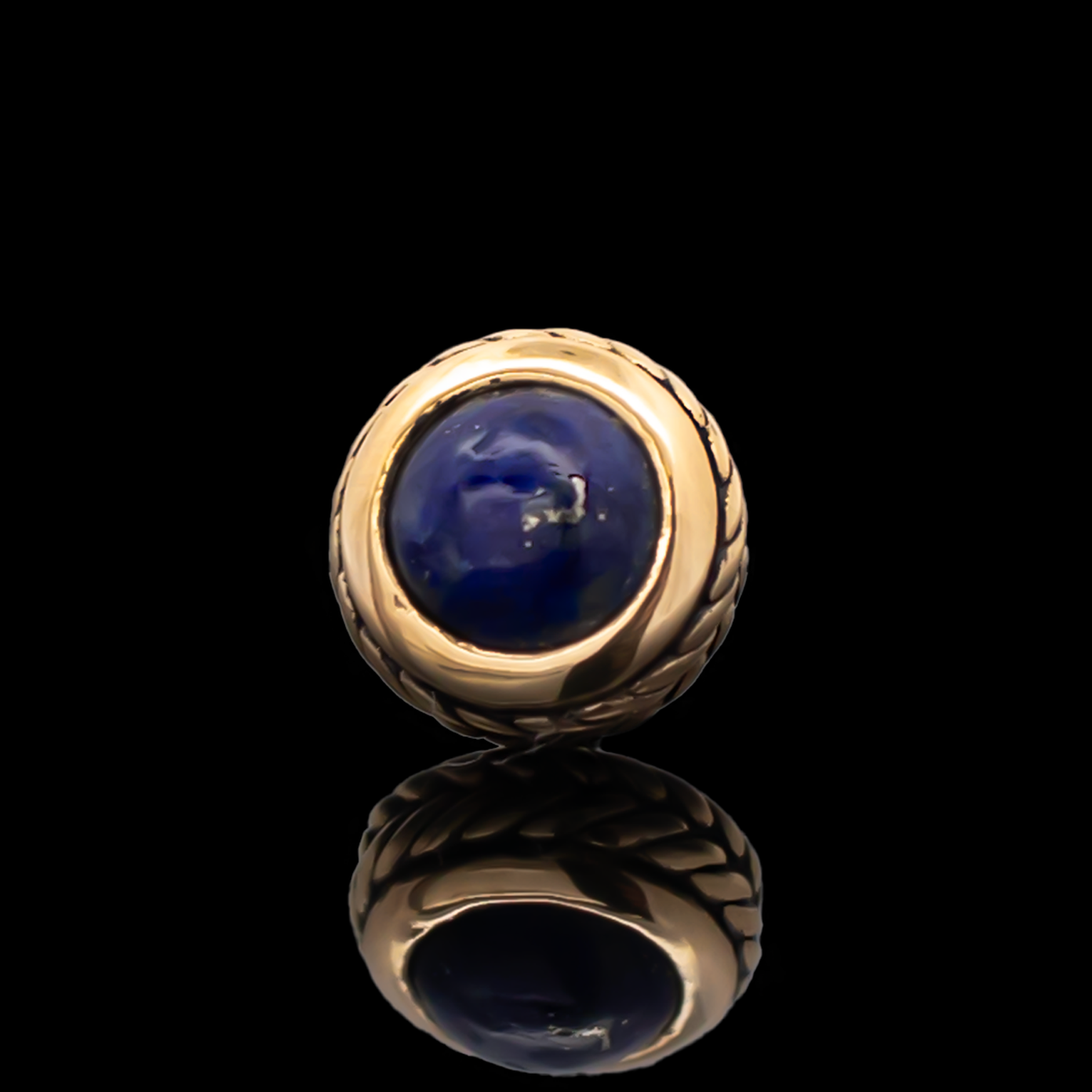 Laurel - 18kt Gold Threadless End | Body Jewelry | Wiccan Center