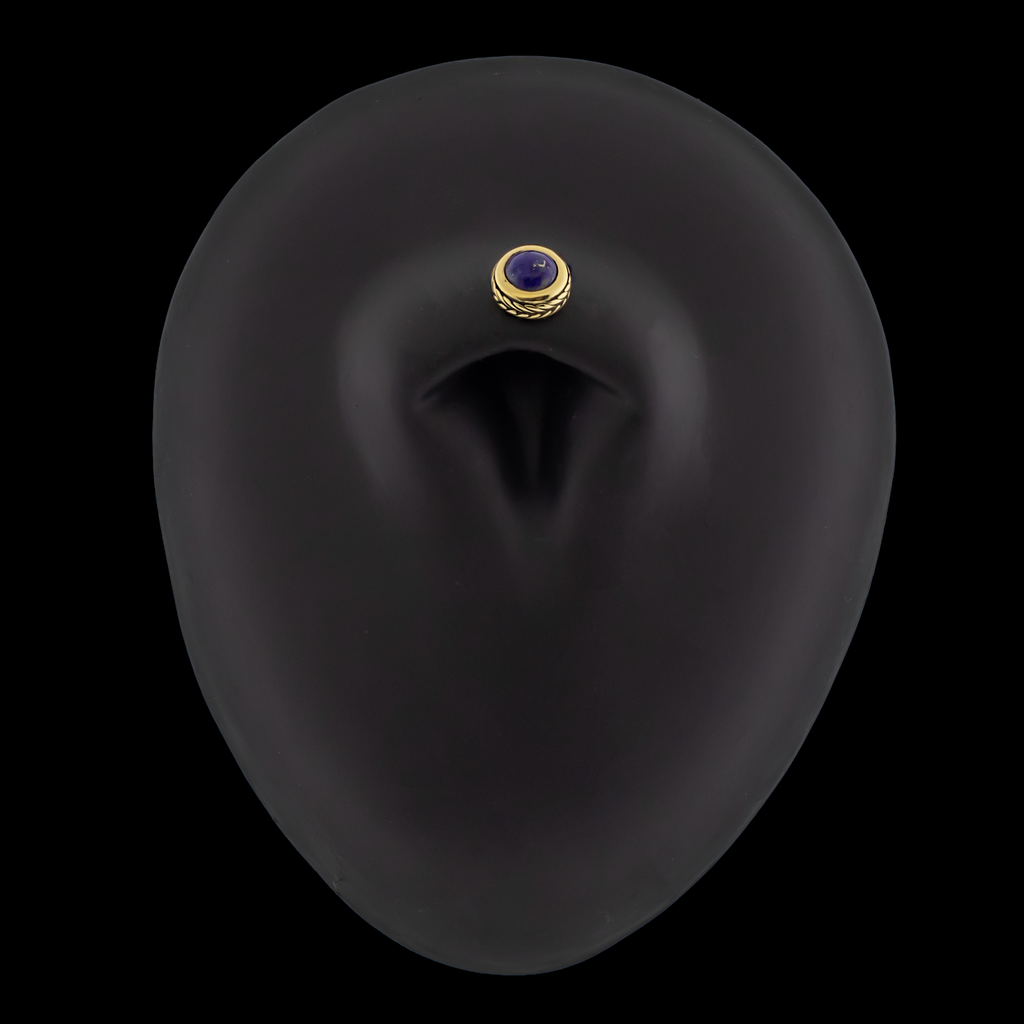 Laurel - 18kt Gold Threadless End | Body Jewelry | Wiccan Center