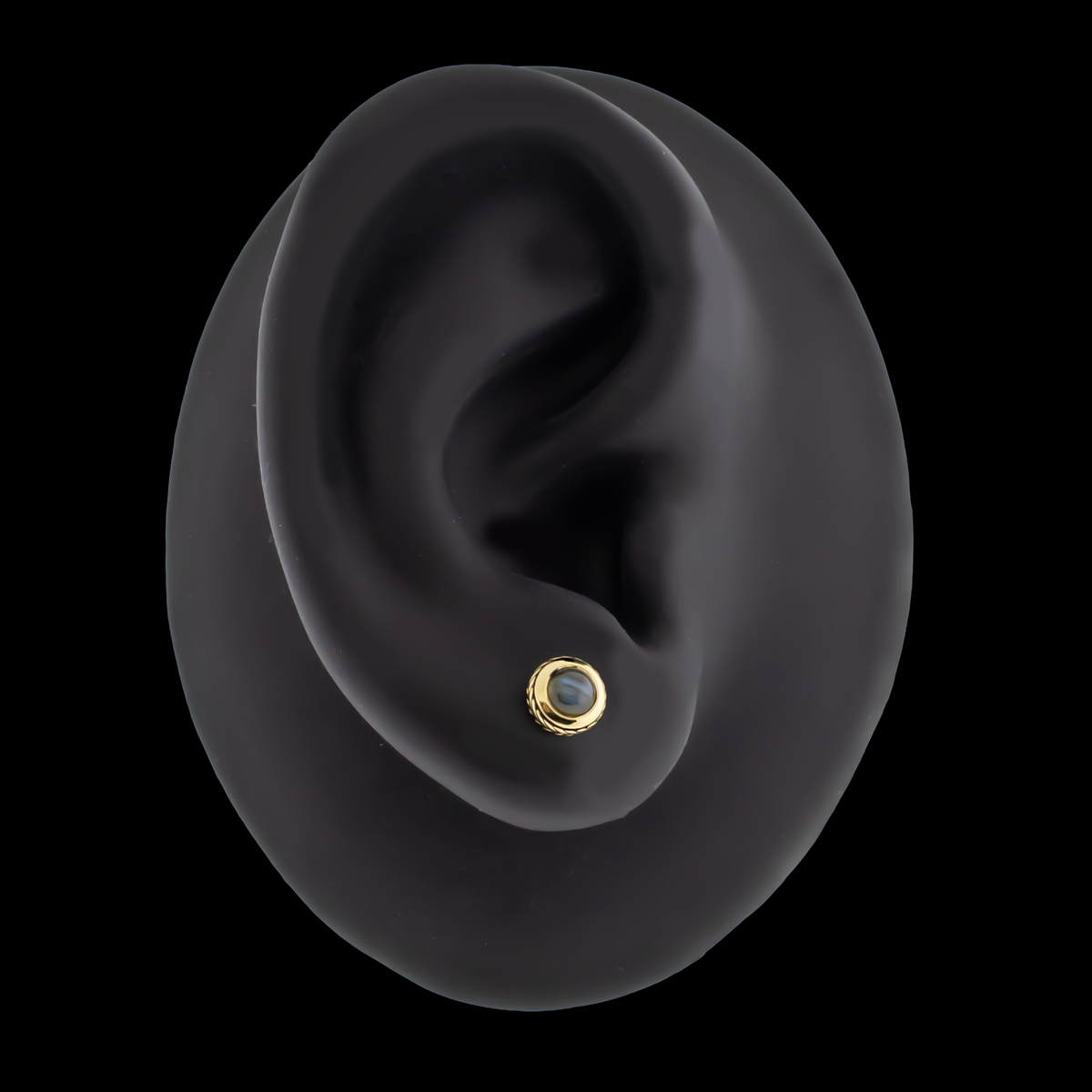 Laurel - 18kt Gold Threadless End | Body Jewelry | Wiccan Center