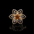 Lily - 18kt Gold Threadless End | Body Jewelry | Wiccan Center