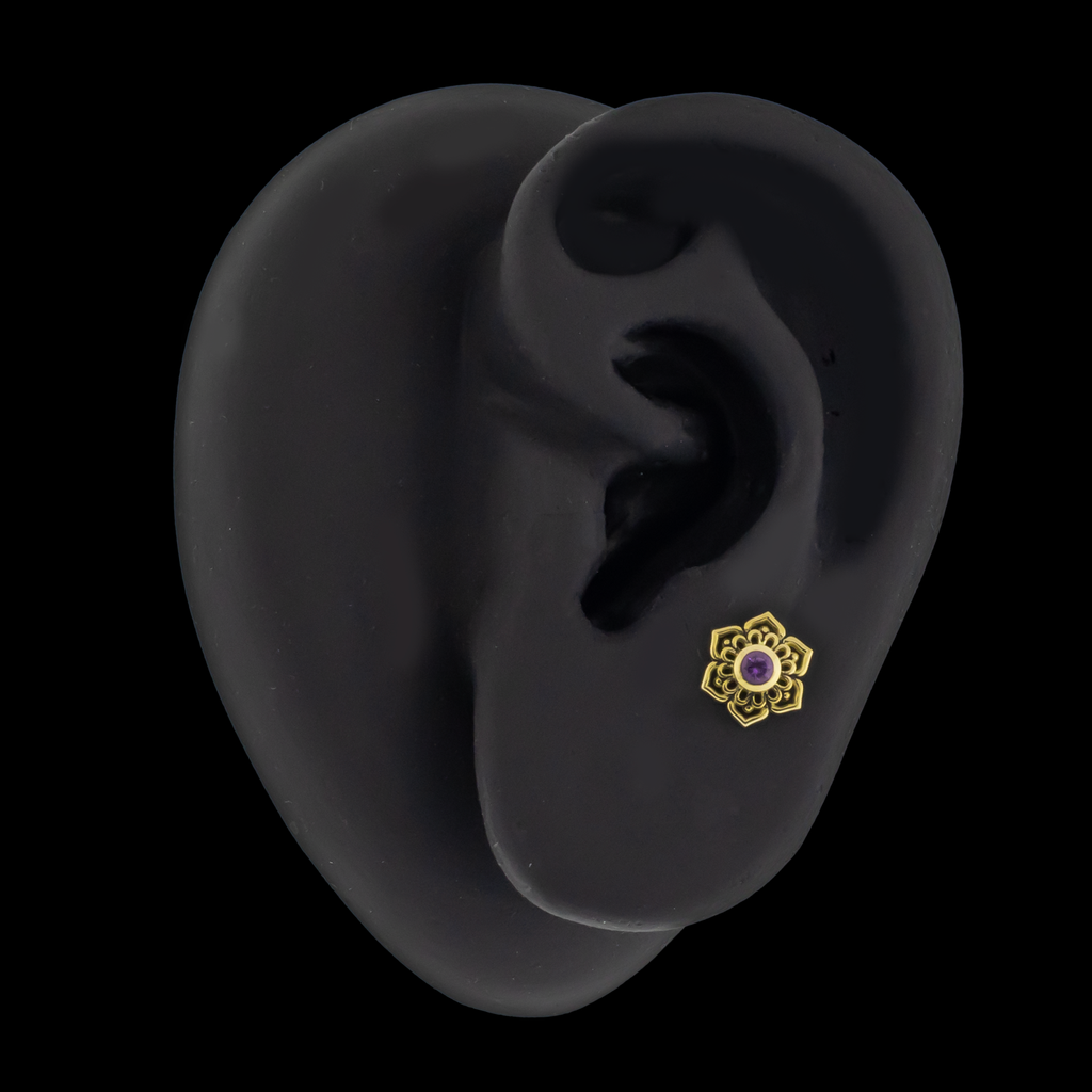 Aurora - 18kt Gold Threadless End | Body Jewelry | Wiccan Center