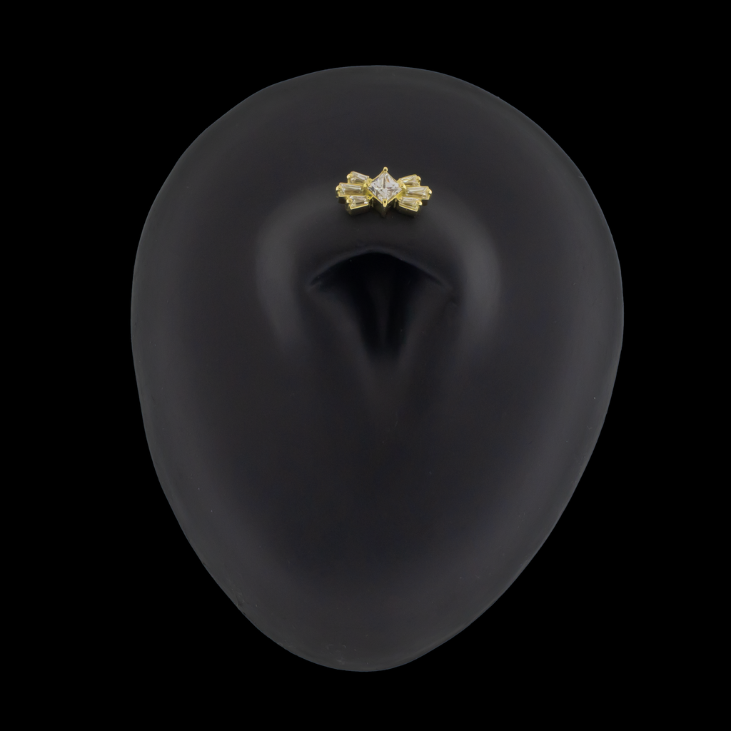 Luca - 18kt Gold Threadless End | Body Jewelry | Wiccan Center